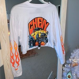 Princess Polly Chevy Long Sleeve Crop